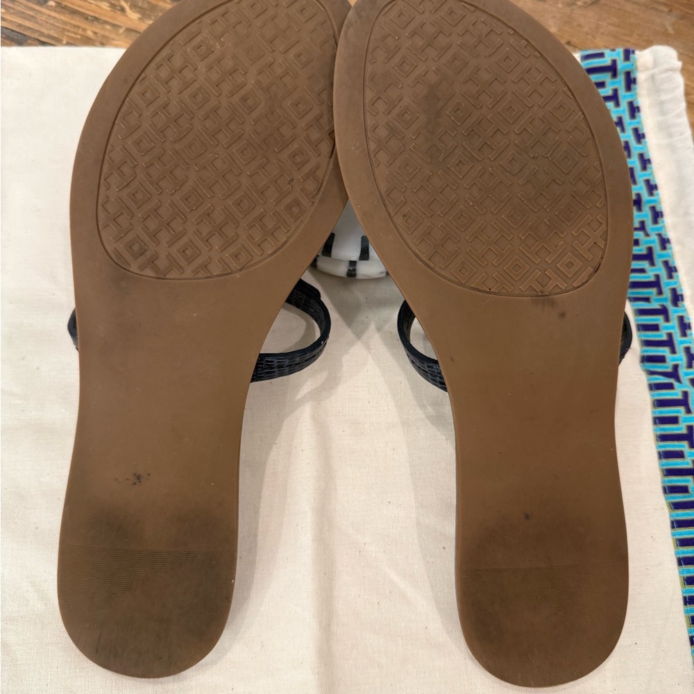 Tory Burch Navy Sandals - Picture 4 of 4